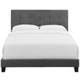 thumbnail image 5 of Modway Amira Twin Performance Velvet Bed in Gray, 5 of 7
