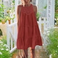 thumbnail image 2 of Camisola de Encaje para Mujer, Color Rojo Ladrillo, Talla L, 2 of 4