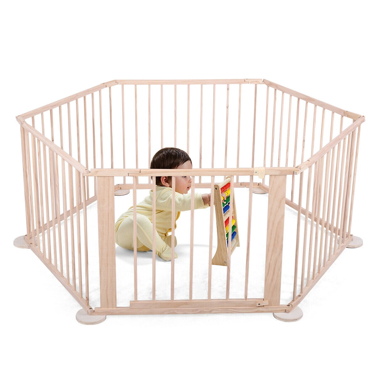 wooden child playpen