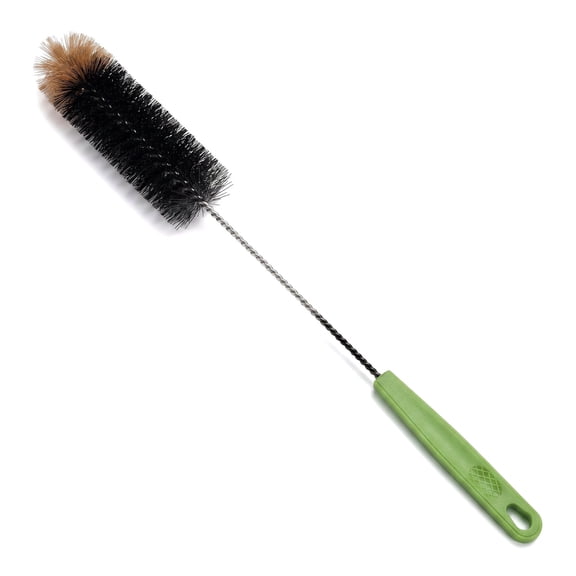 Long Bottle Brush 17 Inch, Bendable Cleaner Brush for Cleaning Beer Bottles, Wine, Baby Bottles, Water Bottles, Tumblers, Flask, Vase & Pipes - Black, 1 Pack