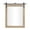 Brown Solid Rectangle 37" x 2" x 41", variant on DecMode 34" x 71" Brown Wall Mirror with Black Metal Hanging Rod