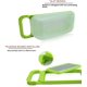 thumbnail image 3 of Set completo para grattugia e affettatrice 4 in 1 Chopper per cipolle, affettatrice per verdure, contenitore per frutta e formaggio con coperchio di stoccaggio (verde), 3 of 5
