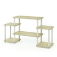 thumbnail image 2 of Furinno 11257 Turn-N-Tube No Tools Entertainment Center, Cream Faux Marble/White, 2 of 5
