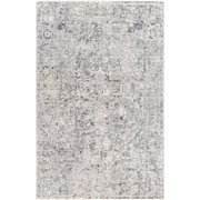 Hauteloom Dingwall Living Room, Bedroom Area Rug - Traditional - Gray, Medium Gray, Blue - 2' x 3'3