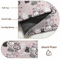 thumbnail image 6 of Large Area Rugs for Living Room Bedroom, Easter Rabbit 5'x8' Rug Washable Carpet Runner Indoor Outdoor, Cartoon Cute Bunny Sketch on Pink Non Slip Floor Mats Rug for Kitchen, Bathroom, 6 of 8