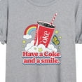 thumbnail image 3 of Coca-Cola - Have A Coke And A Smile - Juniors Ideal Flowy Muscle T-Shirt, 3 of 5
