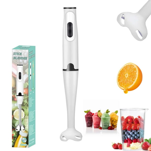 DISHUECO Immersion Hand Blender, 400W Electric Handheld Portable Stick Mixer with Stainless Steel Blades for Effortless Blending Smoothies, Shakes, Puree or Kid Food