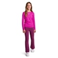 thumbnail image 6 of Reebok Girl's Legacy Side Ruched Long Sleeve Performance Top, Sizes 4-18, 6 of 8