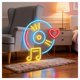 thumbnail image 2 of Letrero De Neón Con Forma Disco Música, Ideal Para Decorar La Pared Tu Dormitorio Brillo Ajustable 50cm, 2 of 3
