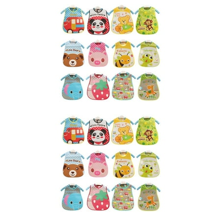 

2pcs Cartoon Baby Bibs EVA Waterproof Newborn Translucent Bibs Feeding Baby Cloths Saliva Towel Print Apron