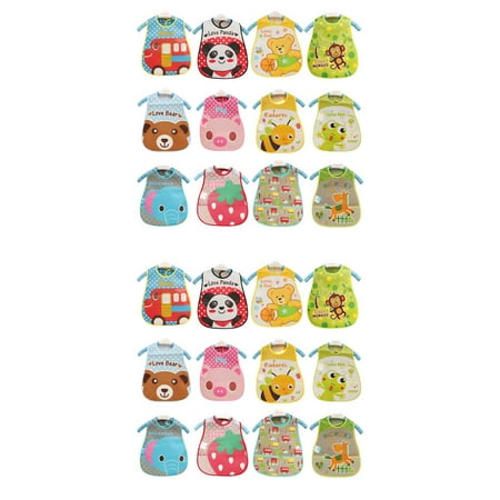 

2pcs Cartoon Baby Bibs EVA Waterproof Newborn Translucent Bibs Feeding Baby Cloths Saliva Towel Print Apron