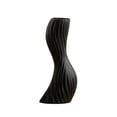 thumbnail image 3 of Jarrón ondulado con forma de flor curvada, soporte para flores, decoración sencilla para mesa. Negro M, 3 of 9