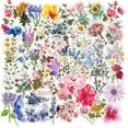thumbnail image 2 of Ensemble de 50 Autocollants de Graffiti de Fleurs de Style Ins Oso de Fresa Autocollants Impermables 3-6 cm, 2 of 5