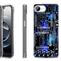 Shockproof Protective Phone Case for iPhone 16e, by OneToughShield - Cosmos Circuit