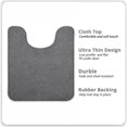 thumbnail image 2 of Alfombra de baño Bosap en forma de U, 20 x 24 cm, gris oscuro, 2 of 6