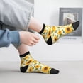 thumbnail image 2 of Fuzoiu Beautiful Countryside Sunflower Print Adult Socks, Crew Moisture-wicking Socks, Unisex Cushion Crew Socks,Casual Sports Ankle Socks, 2 of 7