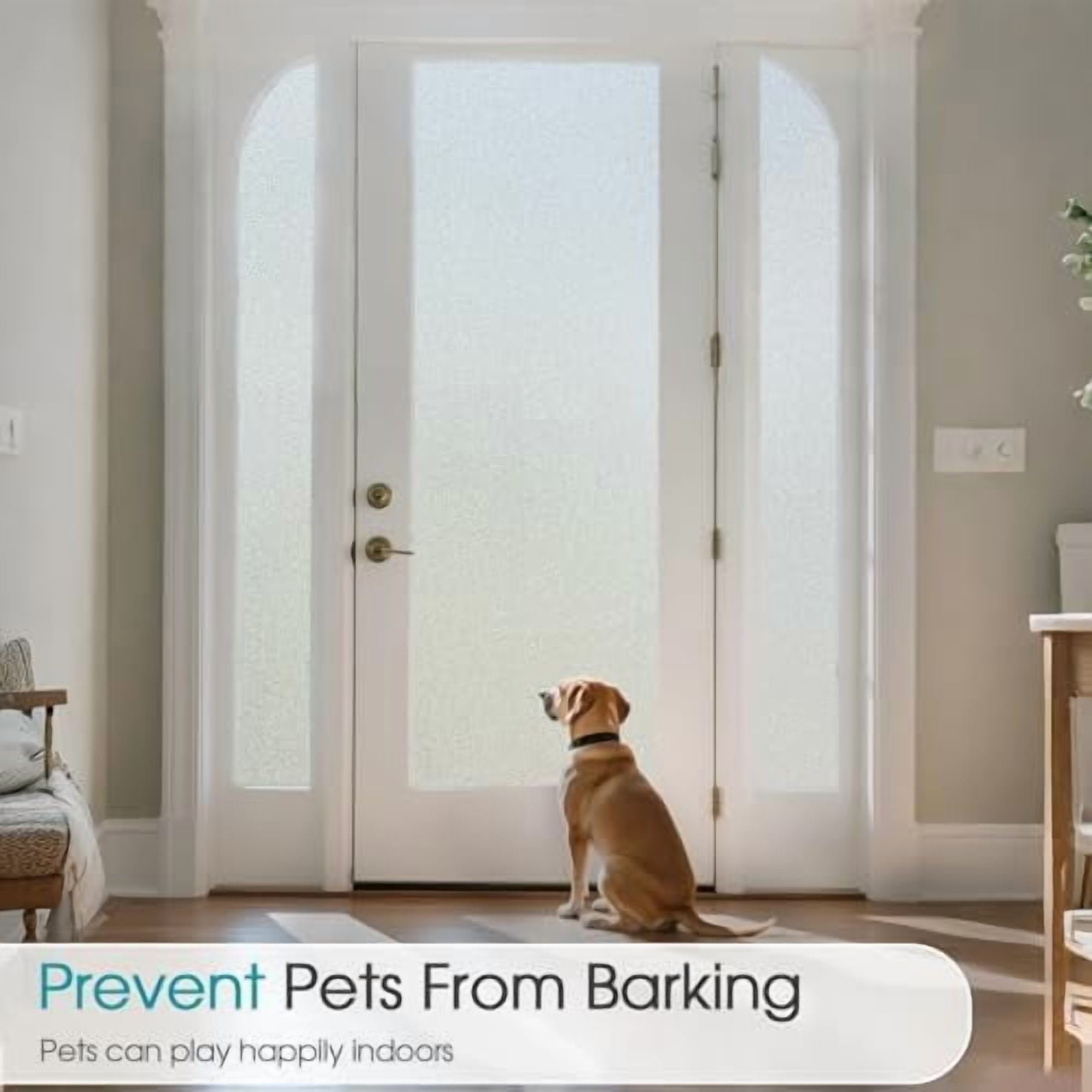 Jointown Frosted Glass Window Privacy Film Day and Night, Static Cling No Glue, Anti-Glare Heat Blocking, Renter-Friendly Removable Decorative Covering for Home Bathroom Bedroom, 23.6 x 118.1 Inc