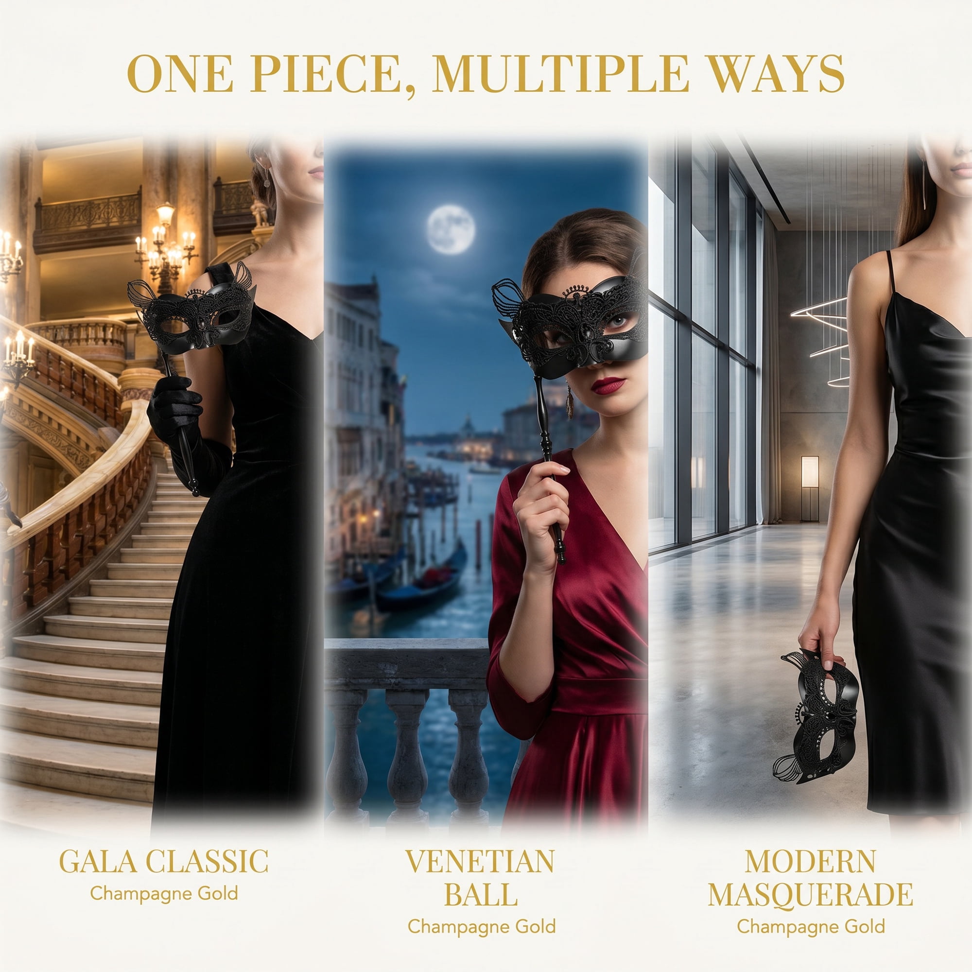 Unique Bargains Handheld Masquerade Mask with Stick Molded Venetian Plastic Eye Mask Black Cat Head 12.2" x 7.1"