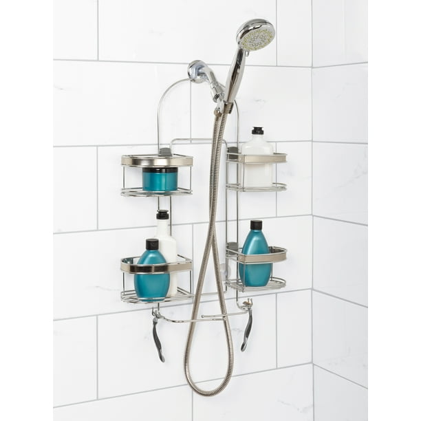 Zenna Home Expandable overtheShower Caddy with 4 Basket Shelves