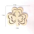 thumbnail image 2 of 10 Pcs Wood Decor Hanging Patricks Day Hanging Wood Clover Luck Shamrock Ornaments Clover Wood Piece Hollow Three Leaf Clover, 2 of 3