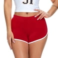 thumbnail image 4 of COMVALUE Women's Sexy Booty Shorts Retro Dolphin Shorts Sports Yoga Gym Running Hot Pants Wine XXL, 4 of 6