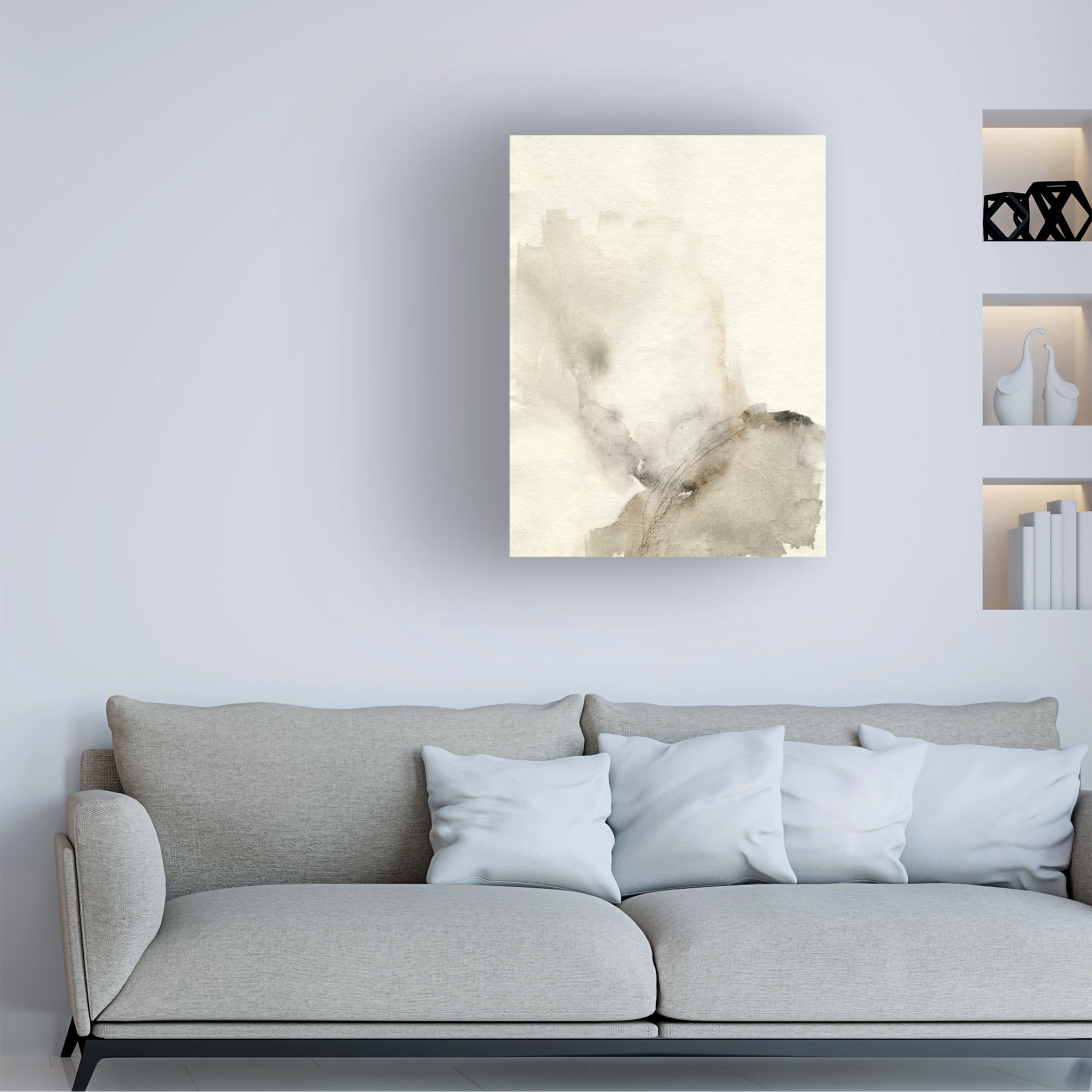 Jennifer Goldberger 'Sparse I' Canvas Art