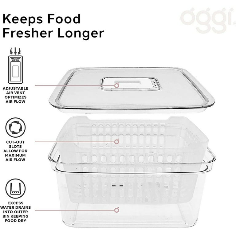 Oggi Neat Oggi Pantry & Refrigerator Organizer Bins 8- (set Of 6