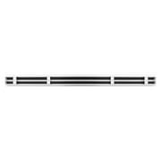 BUILDMART - 48 Inch Linear Slot Diffuser - 2 Slot - Double Slot - White Decorative Linear Air - Modern Vent Cover for Ceiling, Walls & Floors - Texas Buildmart