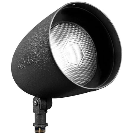 Dabmar Lighting DPR38-L12-RGBW-B-GL 120V E26 LED 12W RGBW Powder Coated Cast Aluminium Spot Light, Black