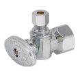thumbnail image 2 of Eastman 1/2 Inch Fip X 1/4 Inch Od Compression Quarter Turn Angle Stop Valve Brass Plumbing Fitting Chrome 10732Lf, 2 of 4