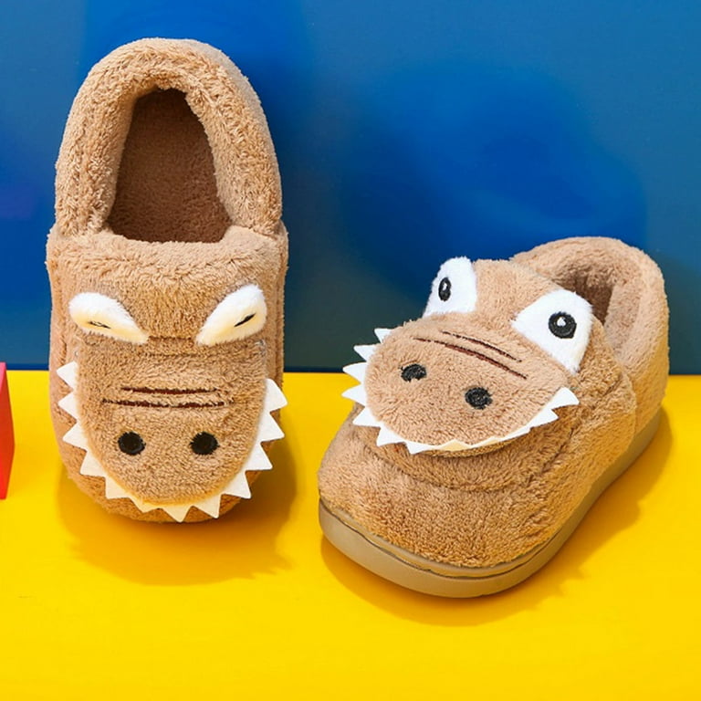 MKHSQHDG Cute Animal Slippers Fashion Cute Autumn and Winter Boys
