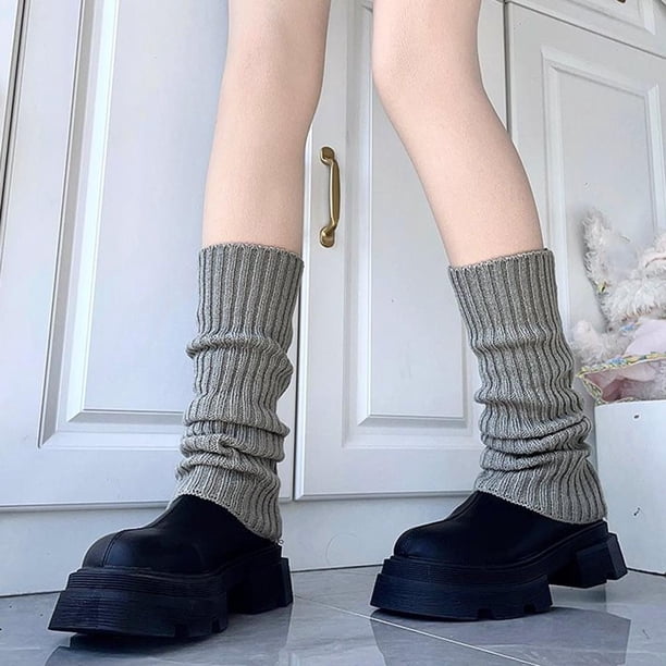 CAIROYAR Calcetines de punto apilados Calcetines y cubrepiernas para otoño e invierno Calidez Lolita XN