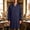 Navy-A, variant on Men's Lab Coat Long Sleeve Multi Pocket Medical Coat with Button Wrinkle Resistant Professional for Doctor Nurse Scientist Red-A