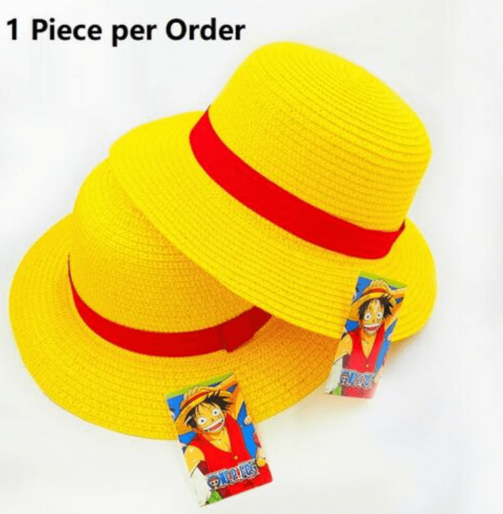 Luffy Straw Hat One Piece Cosplay Cap Anime Sun Beach Hats Halloween