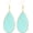 Turquoise, variant on Natural Crystal Healing Stone Earrings Statement Teardrop Dangle Earrings for Women