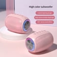 thumbnail image 3 of SuoKom Bluetooth Speakers Wireless Bluetooth Speaker Subwoofer, Waterproof Small Audio Outdoor Audio With Colorful LED Atmosphere Portable Bluetooth Speakers On Clearance, 3 of 8