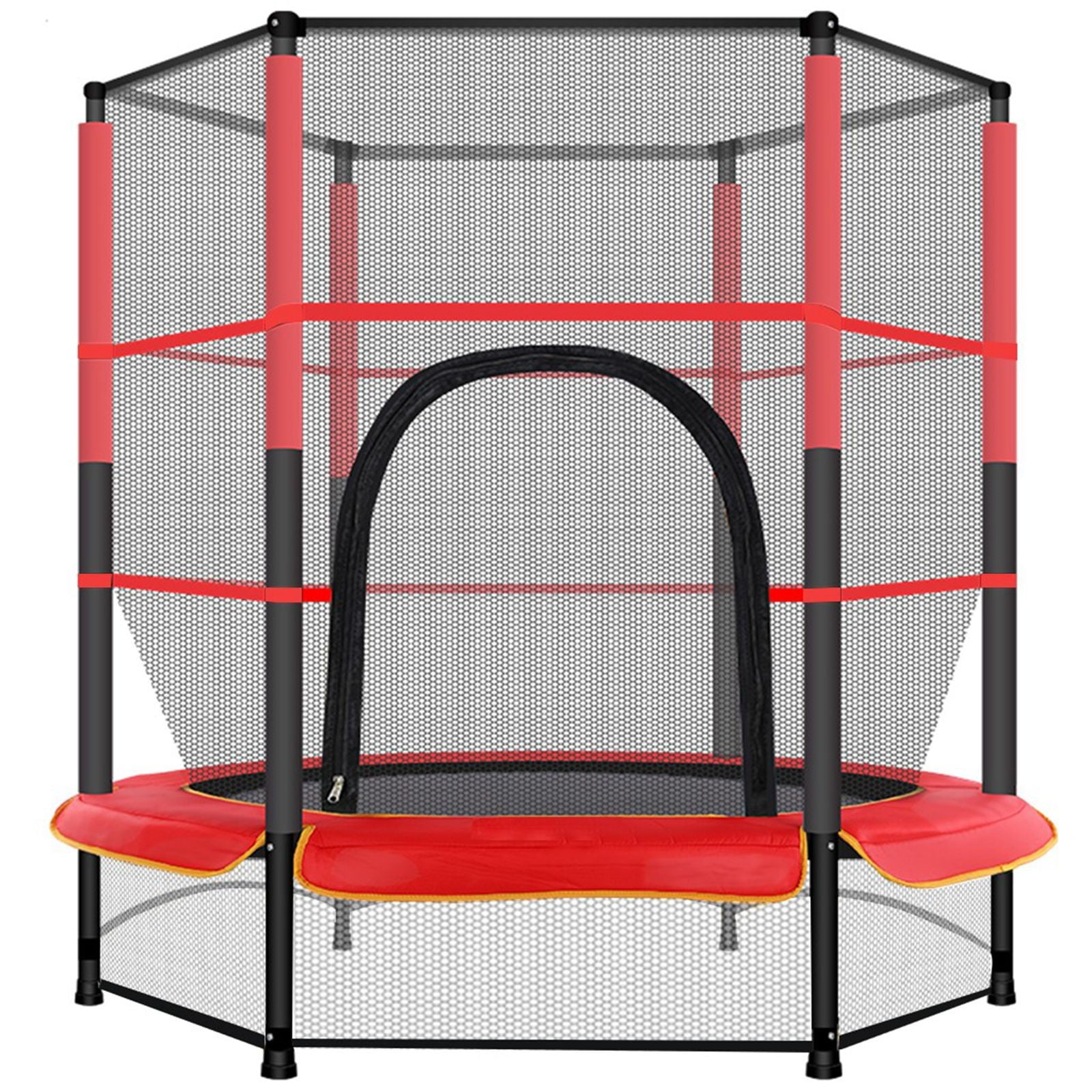 Oxodoi 55 Inch Trampoline for Kids - Outdoor and Indoor Mini Toddler Trampoline with Enclosure, Birthday Gifts for Kids, 100 LB Capacity