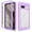 Purple, variant on Allytech Google Pixel 7A Case with Screen Protetor, Clear Case for Google Pixel 7A, Full Protective Shockproof Anti-Yellow Anti-Scratch Slim Fit Case Cover for Goolge Pixel 7A 6.1" - Blue