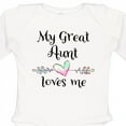 thumbnail image 4 of Inktastic My Great Aunt Loves Me Heart Boys or Girls Long Sleeve Baby Bodysuit, 4 of 5