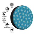 thumbnail image 4 of Naloa Sea Turtle PVC Leather Spare Tire Wheel Cover for Car Truck SUV Camper Trailer Universal Fit many size16 inch, 4 of 6