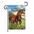 thumbnail image 2 of Breeze Decor 10066 Farm Animals Americana Horse 2-Sided Vertical Impression House Flag - 28 x 40 in., 2 of 2