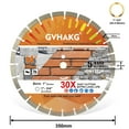 thumbnail image 4 of 14inch Diamond Concrete Saw Blade,15mm Segment Blade Cutting Masonry Brick Block Stone, 4 of 7