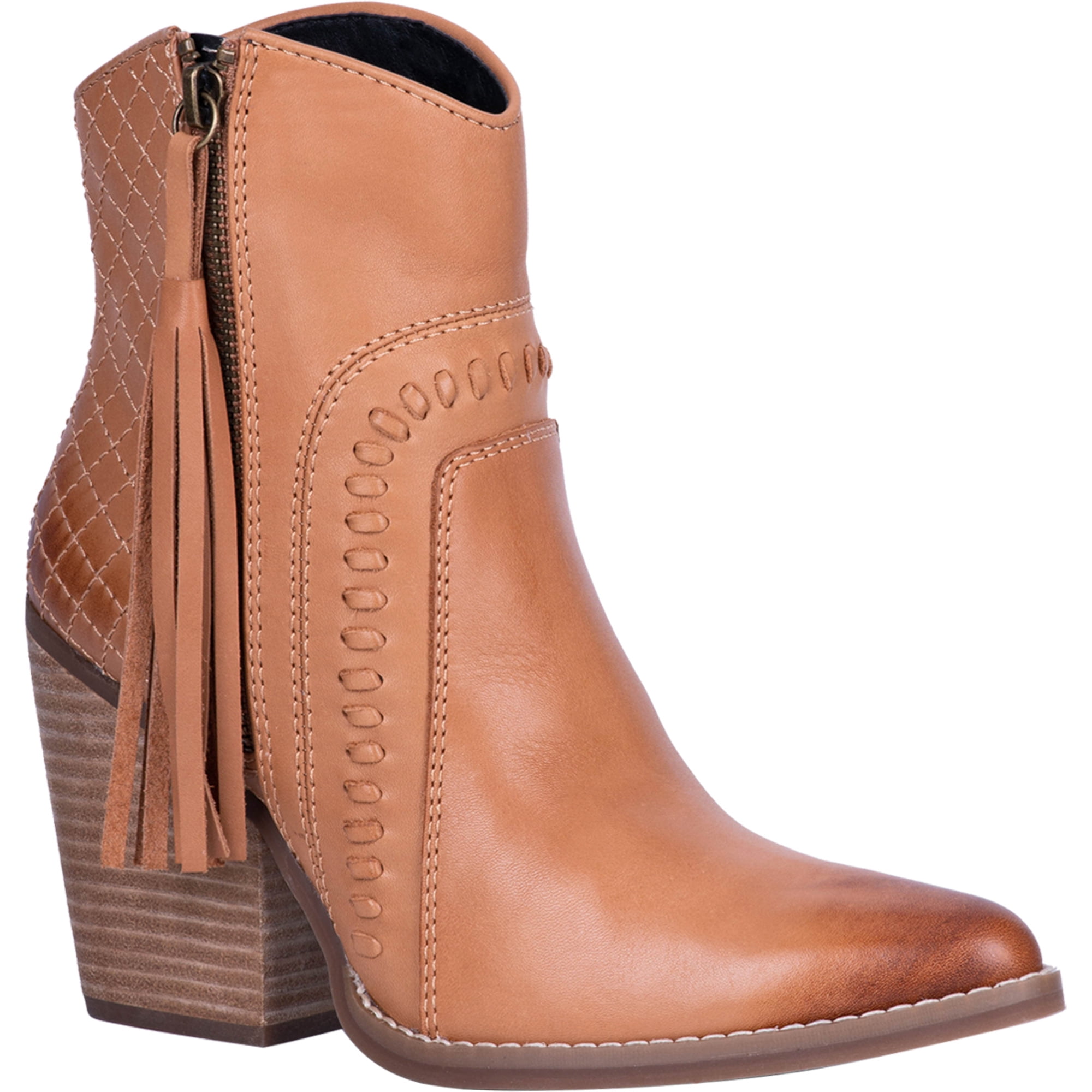 Dingo Dingo Womens Dream Big Ankle Boots Leather Tan 8 M Walmart