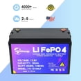 thumbnail image 2 of HayaEnergy Lithium Iron Phosphate 12.8 Volt Automotive Battery, Top Post, 2 of 11