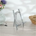 thumbnail image 2 of Bard's Satin Silver-toned Metal Easel, 5" H x 3.375" W x 3.5" D, Pack of 2, 2 of 3