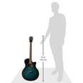 thumbnail image 2 of Yamaha APX600OBB Cuerpo Delgado Guitarra Acoustic-Electric, Thin Body, color Azul Ráfaga, 2 of 6