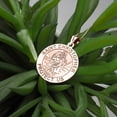 thumbnail image 2 of Picturesongold.Com Saint Christopher Religious Round Medal Necklace Pendants Adult 14K Rose Gold 3/4, 2 of 11