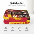 thumbnail image 4 of Football Fans Blanket,Sports Flannel Throw Blanket Lightweight Travel Throw Blanket for Men Women Football Fans Gifts 50x60, 4 of 5