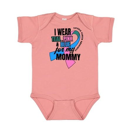 

Inktastic I Wear Teal Pink and Blue For My Mommy Gift Baby Boy or Baby Girl Bodysuit
