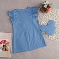thumbnail image 3 of Robe pour Bébé Fille Minnie Mouse Sac Robe en Denim Robe de Fête Sans Manches Vêtements, 3 of 7